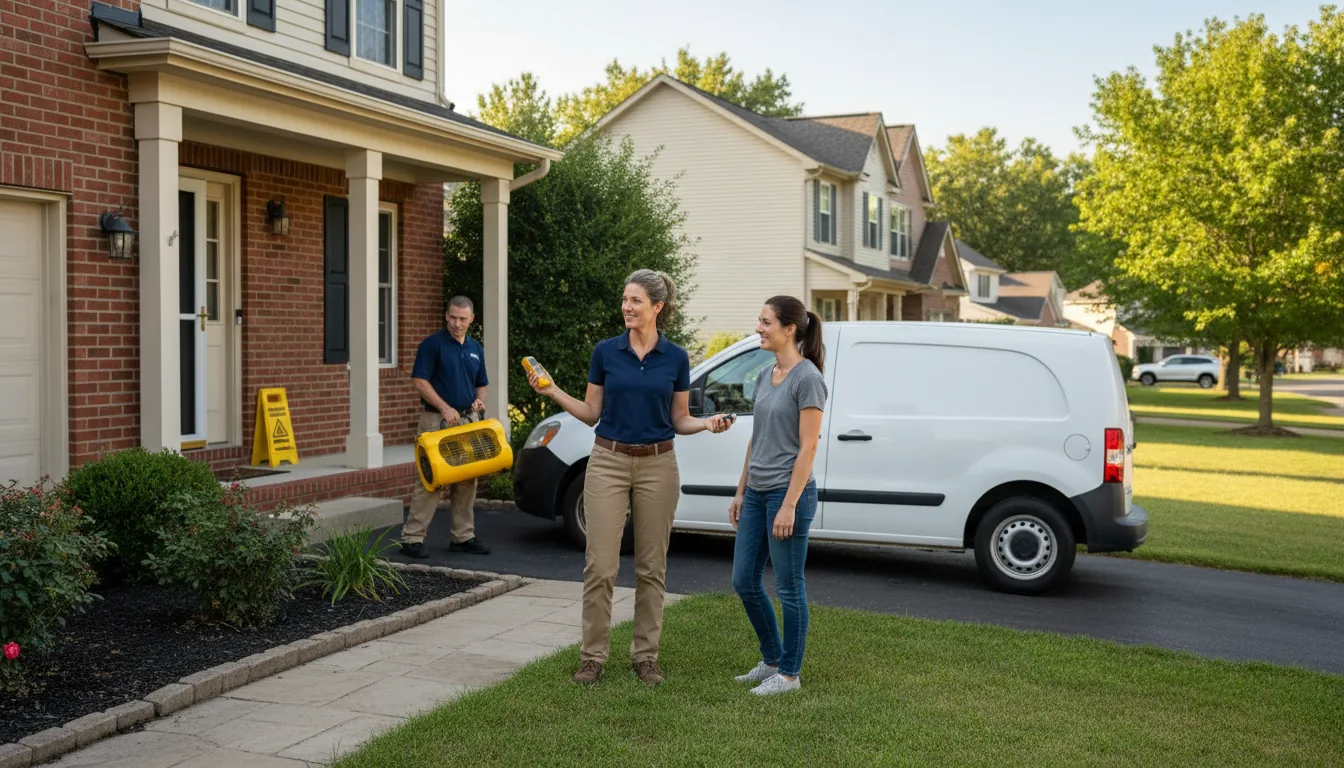 Residential water damage restoration in Amite, LA